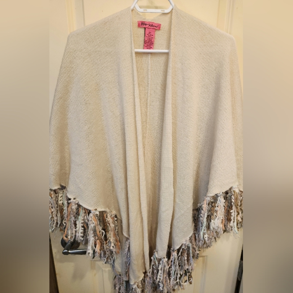 Betsy Johnson wrap/poncho